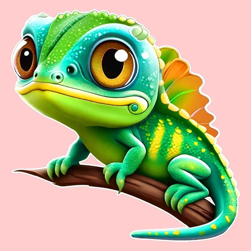 Mignon. Petit iguane