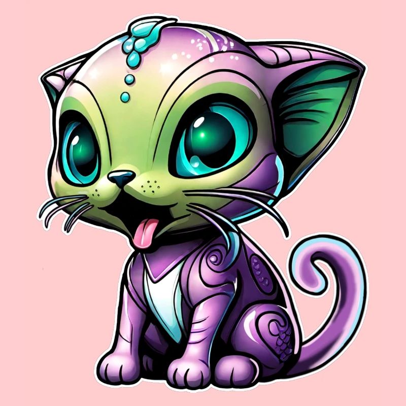 Chat extraterrestre mignon