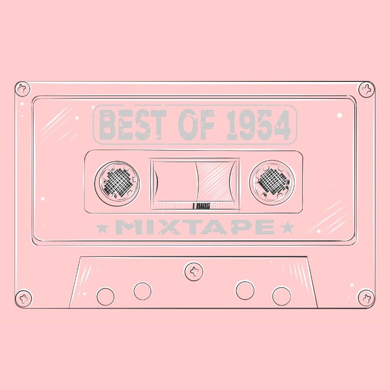 1954 Birthday Mixtape Cassette Retro