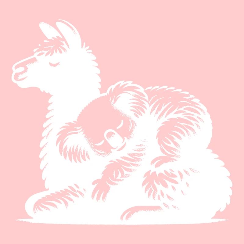 Niedlicher Koala auf einem schlafendem Lama