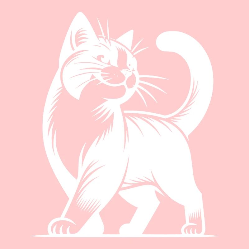 Elegante Stuben Katze mit süssem Blick