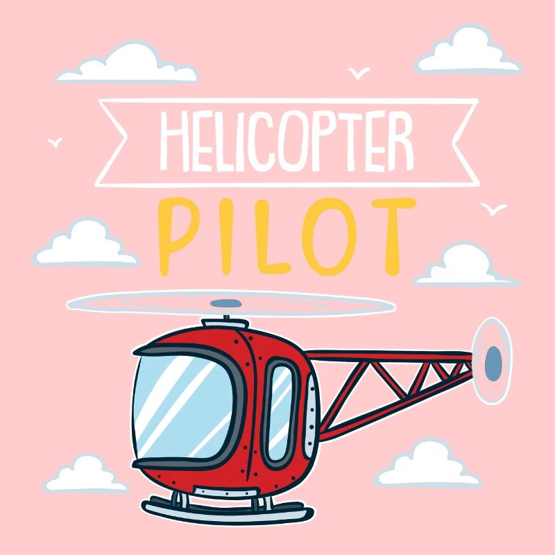 Pilote d'hélicoptère | hélicoptère rouge