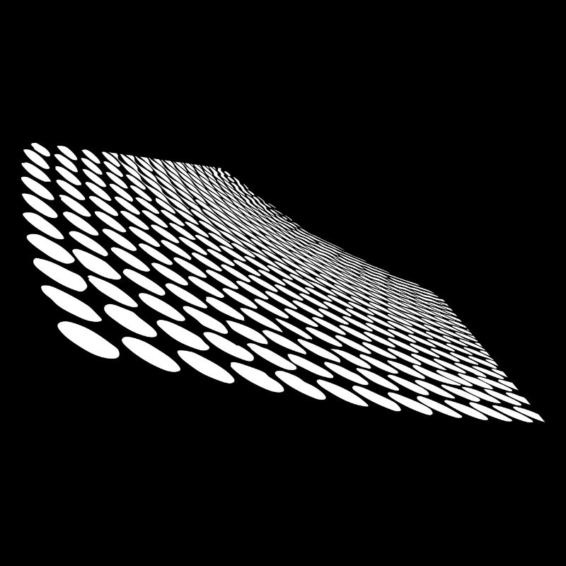 Points géométriques sur la surface d’horizon incurvée