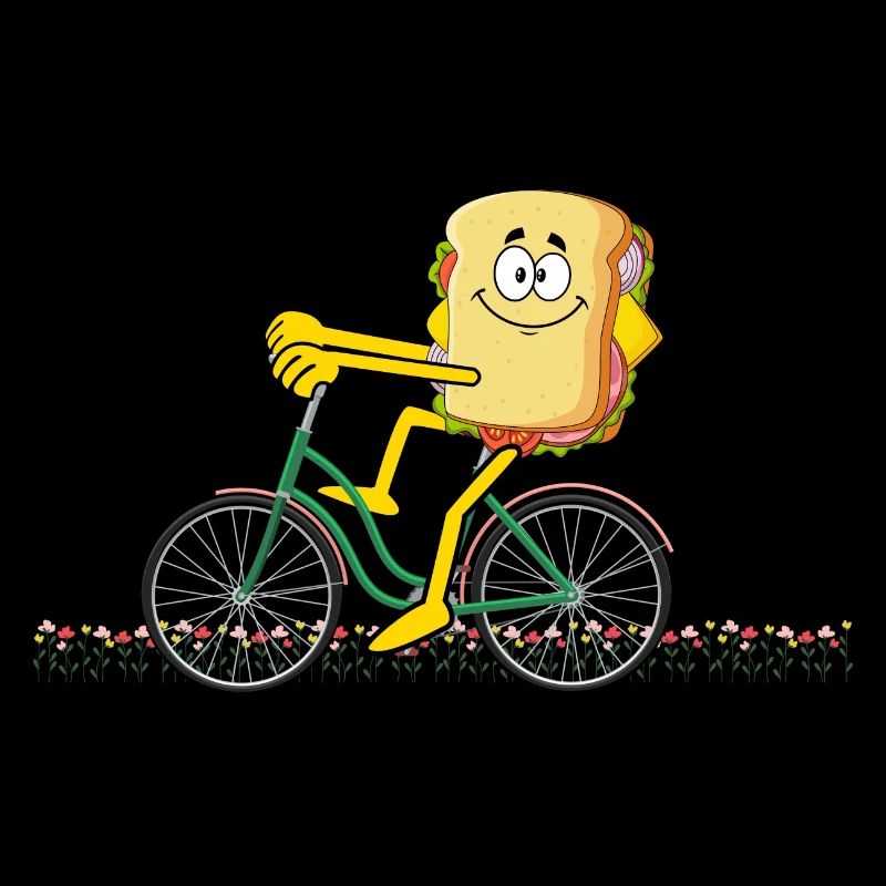 Cyclists Sandwich Cycling Bicycle Bread