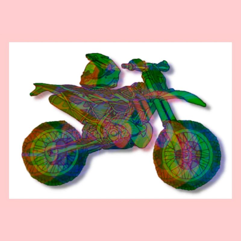 Self-drawn motorcycle