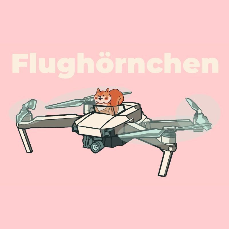 Flughörnchen - Eichhörnchen in Quadrocopter