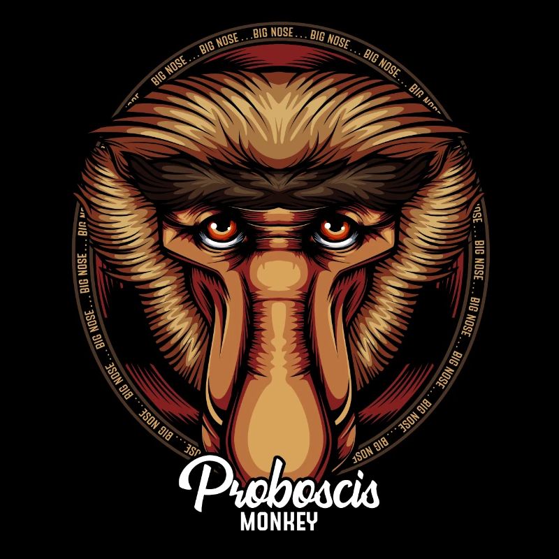 Cadeau de faune de visage de visage de singe de Proboscis