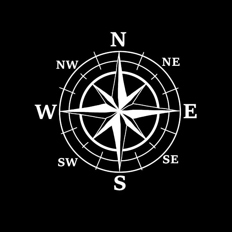 Nautik Windrose Kompass Seemann Seefahrt