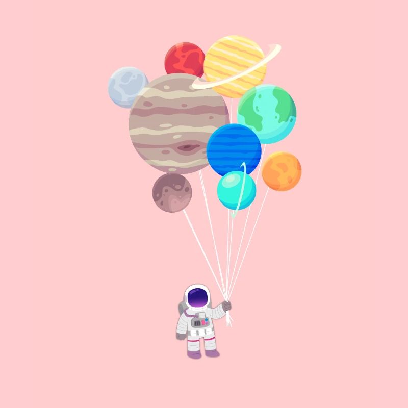 Astronaut Planeten