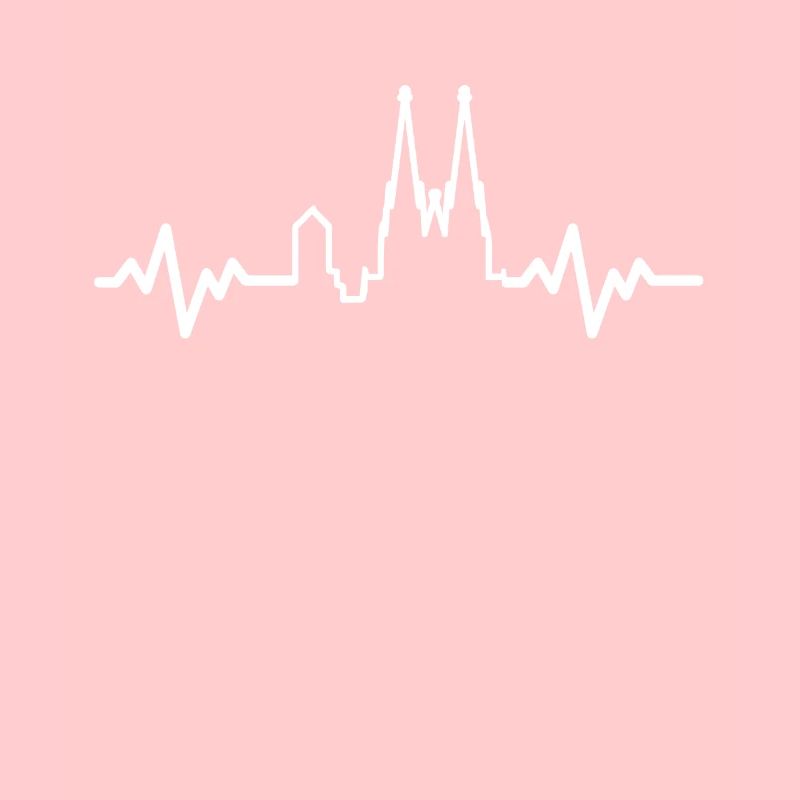 Cologne skyline Cologne cathedral heartbeat gift