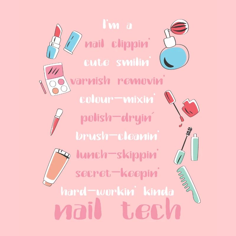 Nagel Tech Kosmetikerin Fingernägel Nagel Tech Geschenk