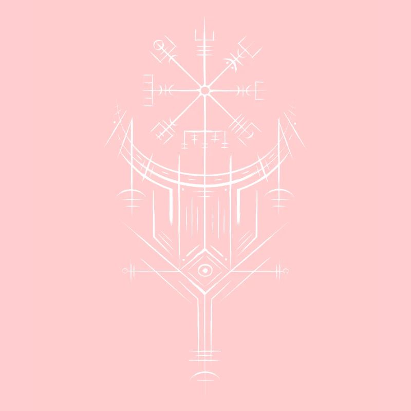 Vegvisir Runes Compass - Germanic Celts Vikings