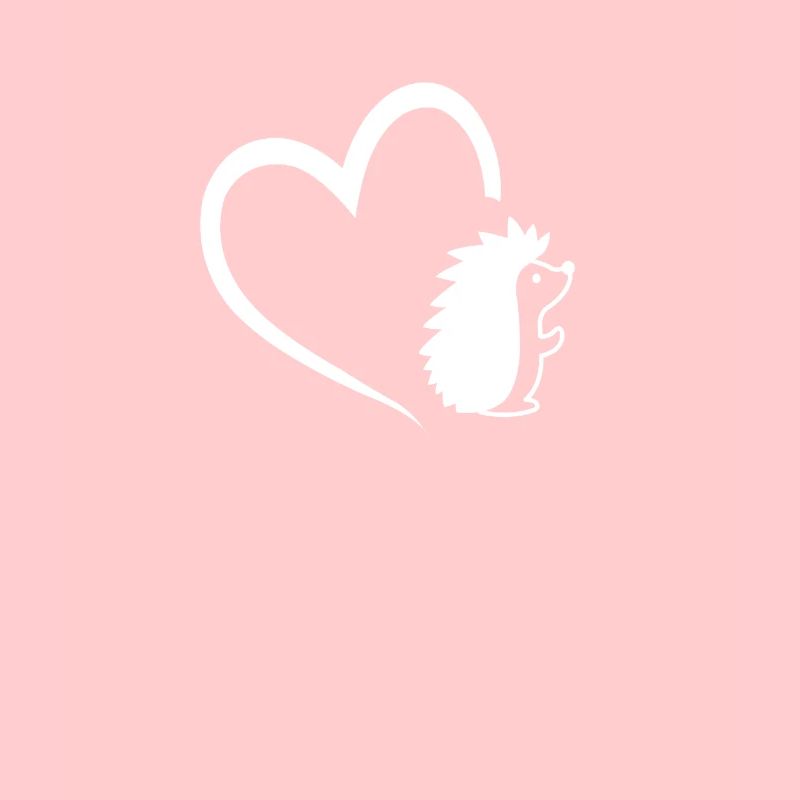 Hérisson avec un amour de hérisson de conception de coeur