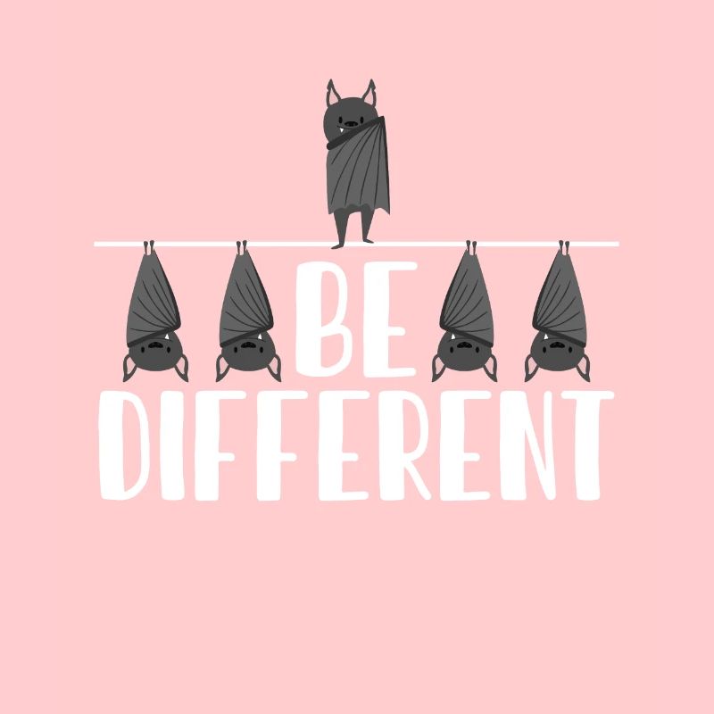 Be Different Bat Saying Bat Lover Fun