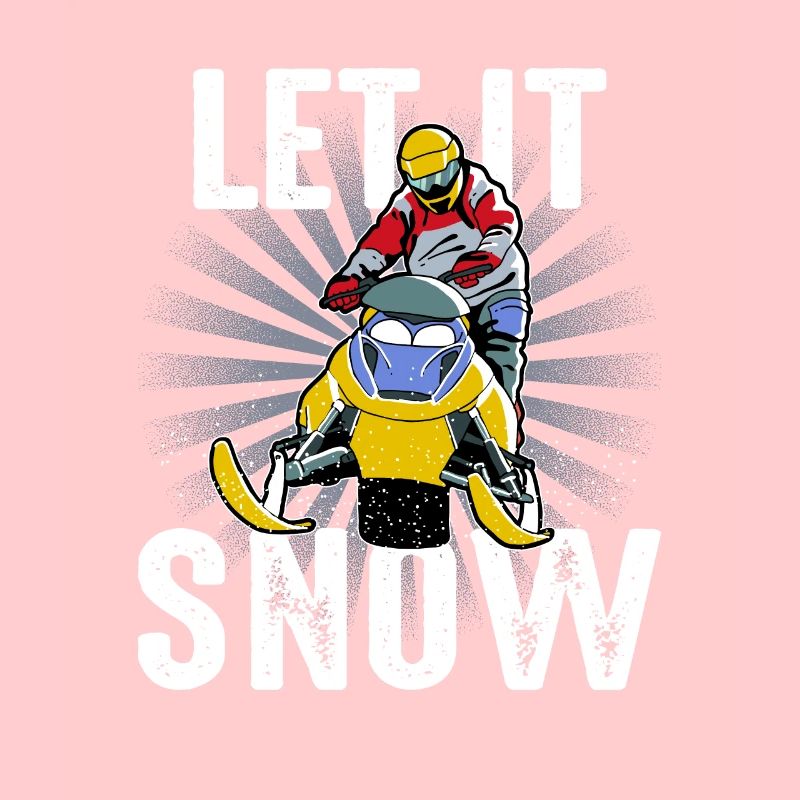 Let It Snow - Snowmobile Snowmobile Gift