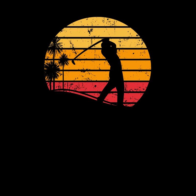 Golfer Golf Vintage Gift Retro Distressed Look
