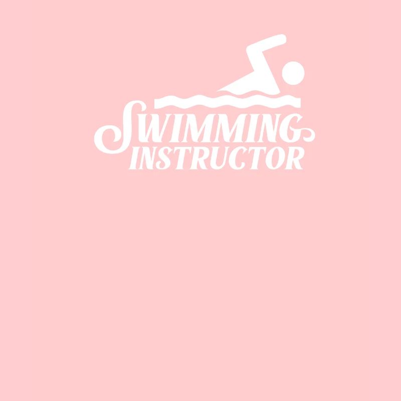Swimming instructor trainer learning to swim