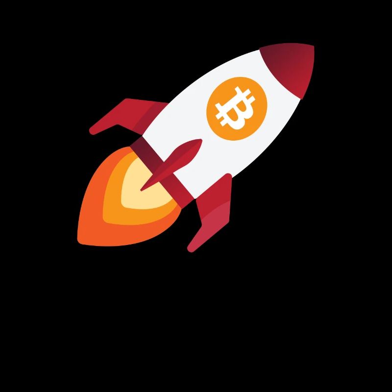 Bitcoin Rakete - Kryptowährung Krypto Bitcoins