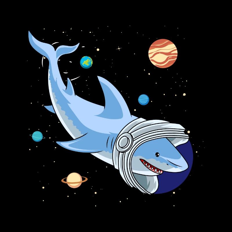 Astronaute de requin Pour l’astronome Requin Requin