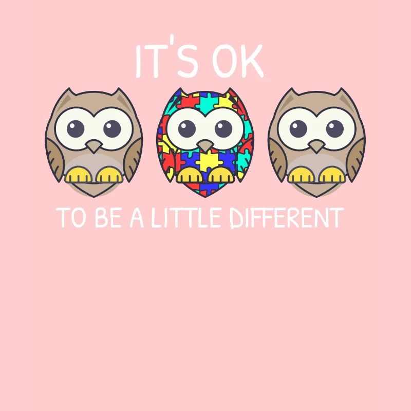 It's ok to be different Eule Asperger Autismus