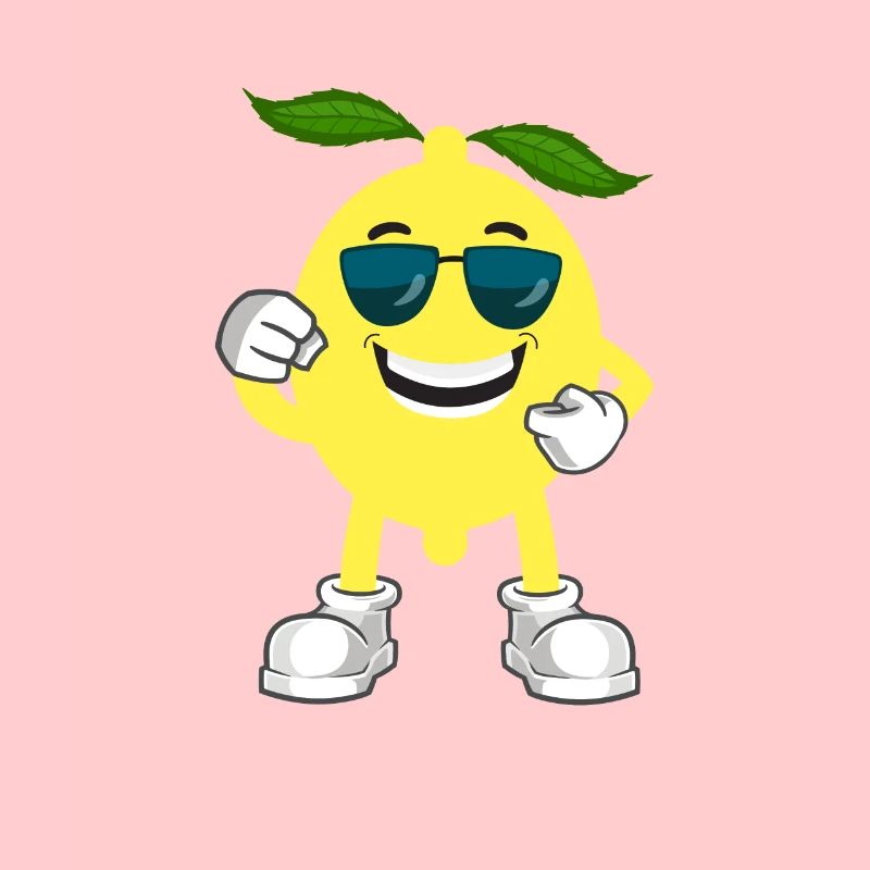 Drôle de citron d’été conception fruit