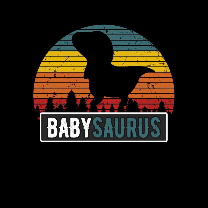 BabySaurus Kind T-Rex Dinosaurier Retro Baby