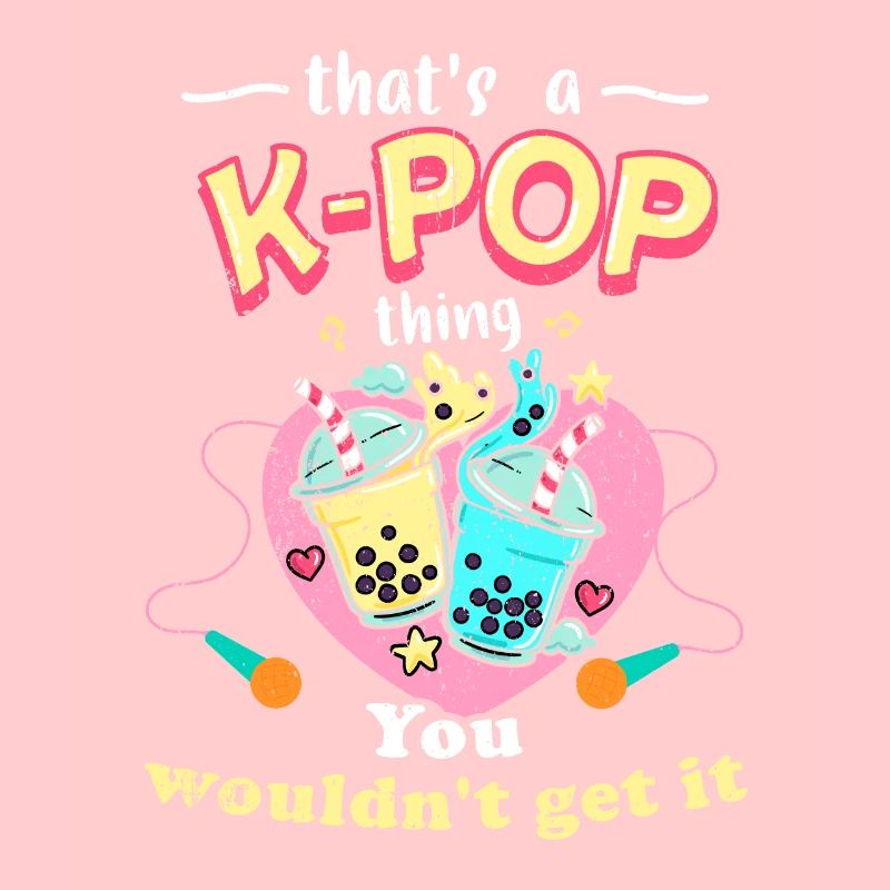 K-Pop Tshirt Geschenk Bubble Tea