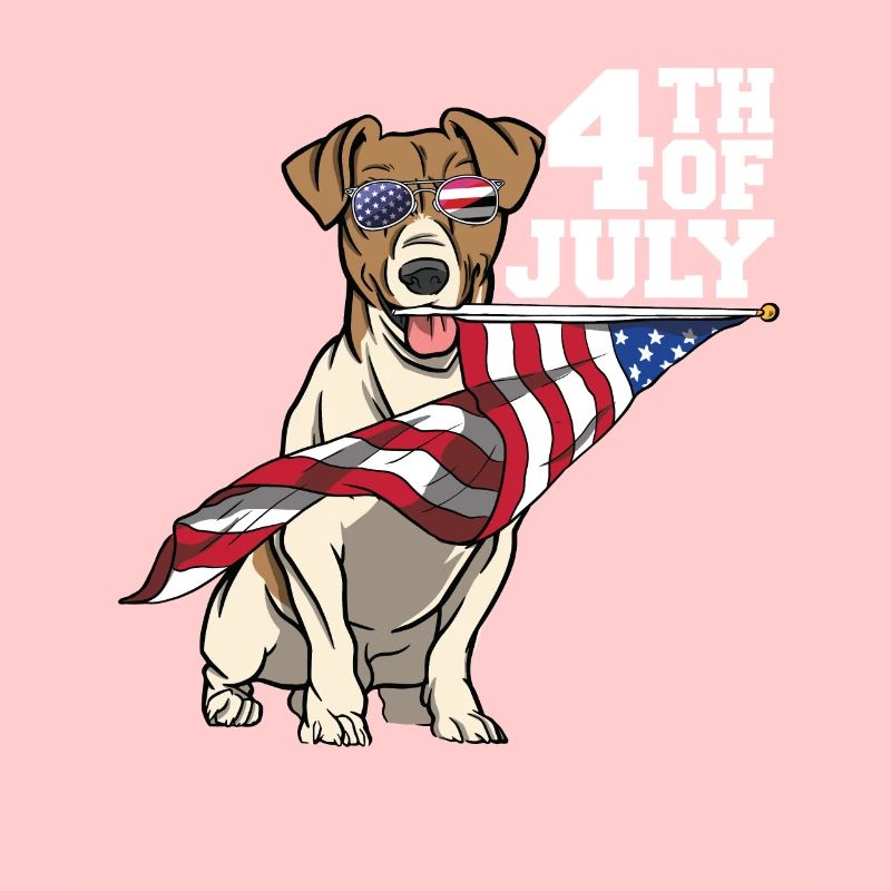 Beagle Hund 4 July Amerika Unabhängikeit Geschenk