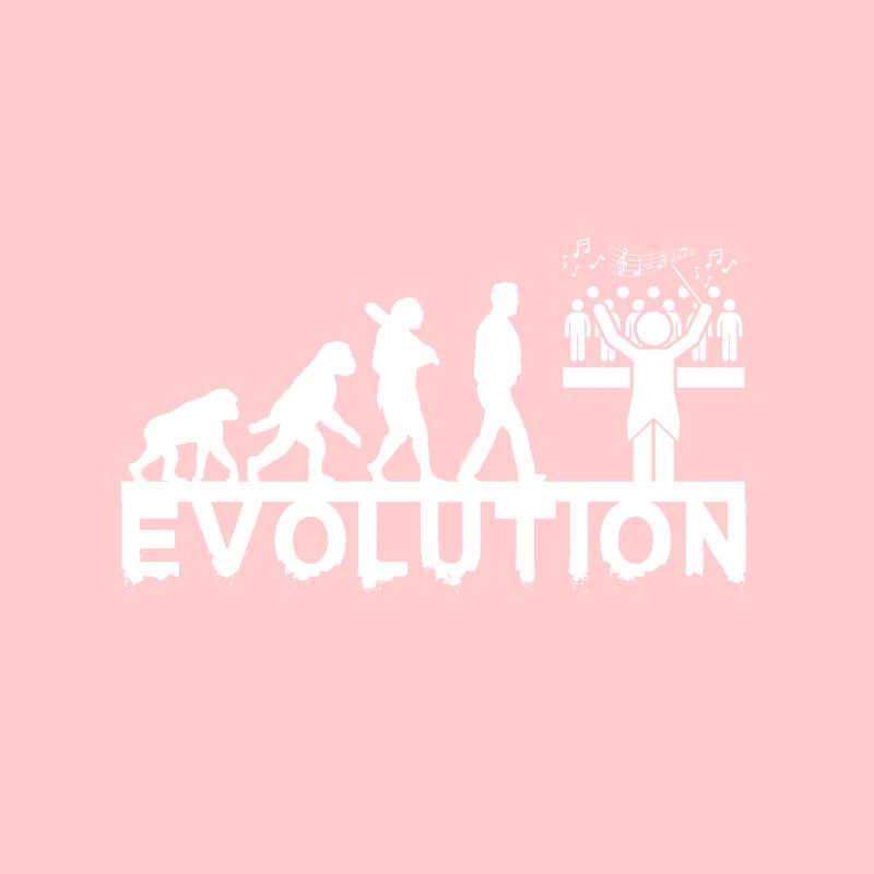 Chorleiter Evolution Chor Chormusik Geschenk