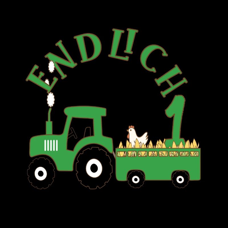 1. Geburtstag Junge Traktor Endlich 1 Jahr alt