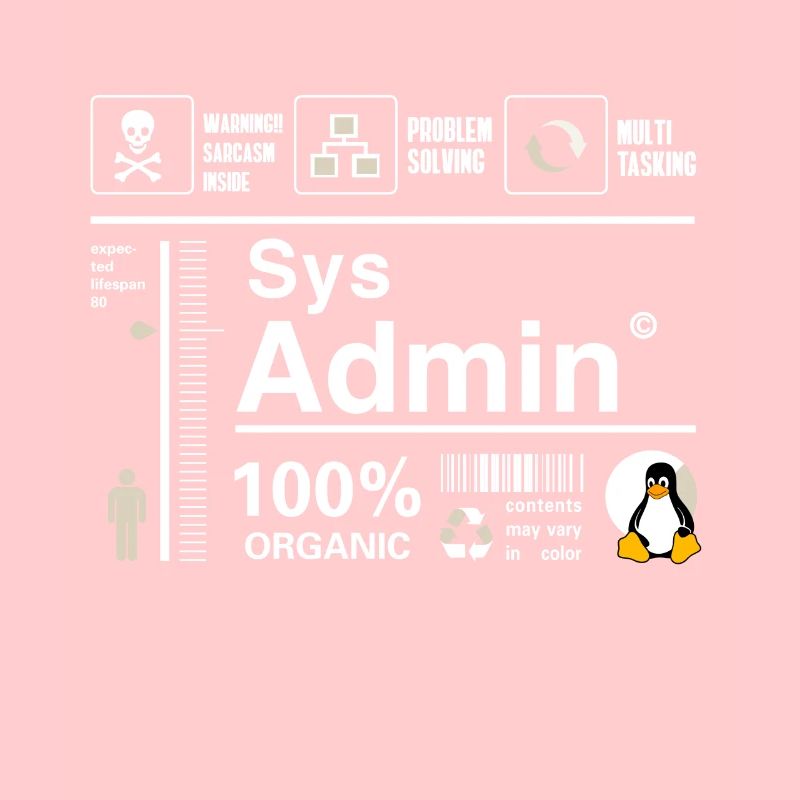 Sys Admin Pinguin Computer Nerd pc Platine cpu inh
