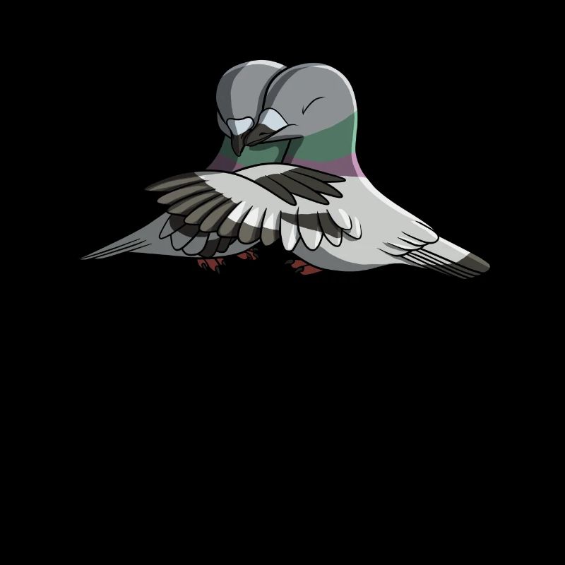 Hugging Birds Pigeon
