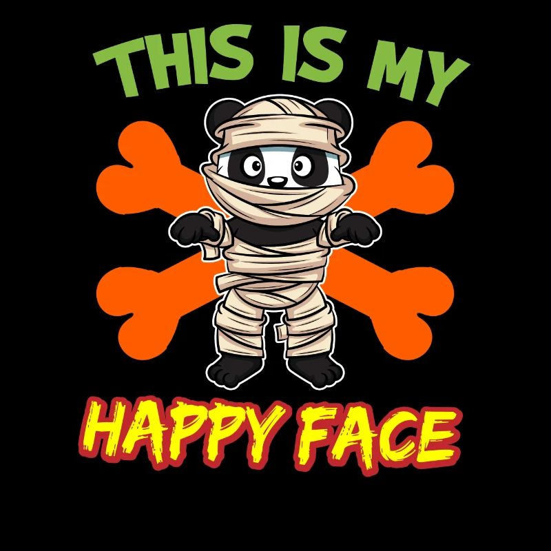 C’est mon visage heureux drôle de monstre d’Halloween