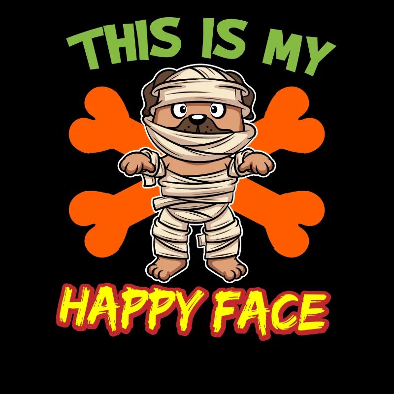 C’est mon visage heureux drôle de monstre d’Halloween