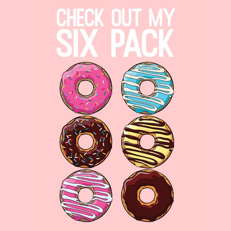 Check Out My Six Pack Funny Donut Lover Dad BOD