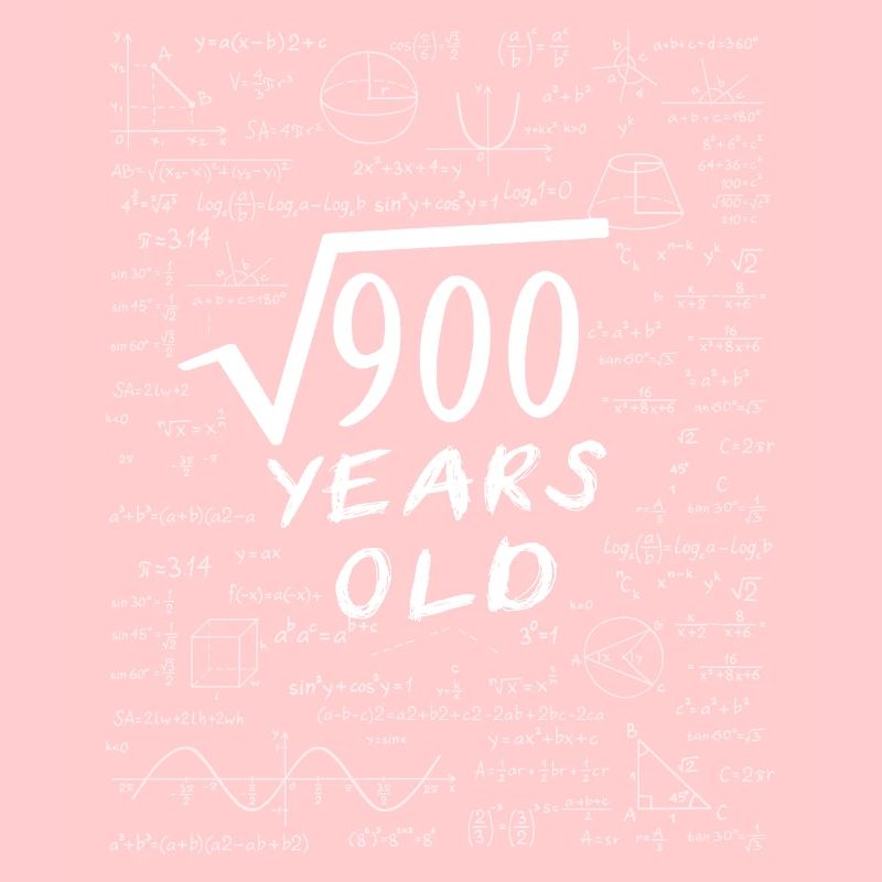 30e Anniversaire 30 ans Racine carrée de 900 math