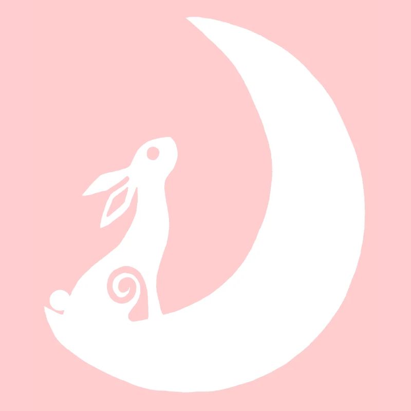 Un lapin sur la lune