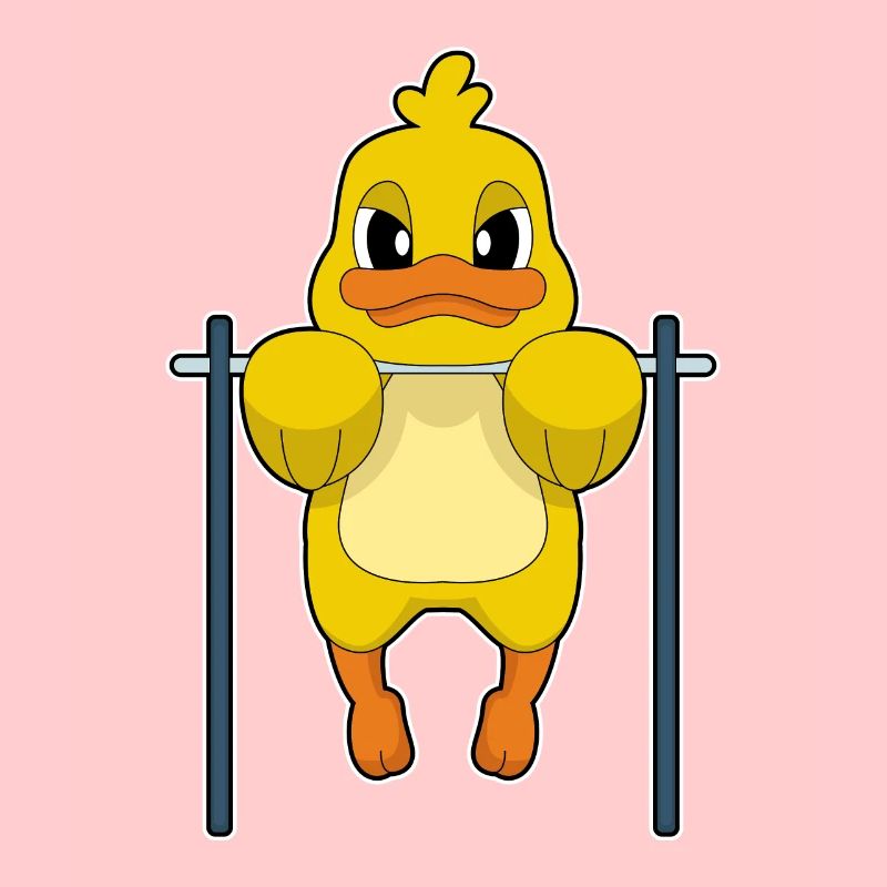 Duck Bodybuilder Tractions Musculation
