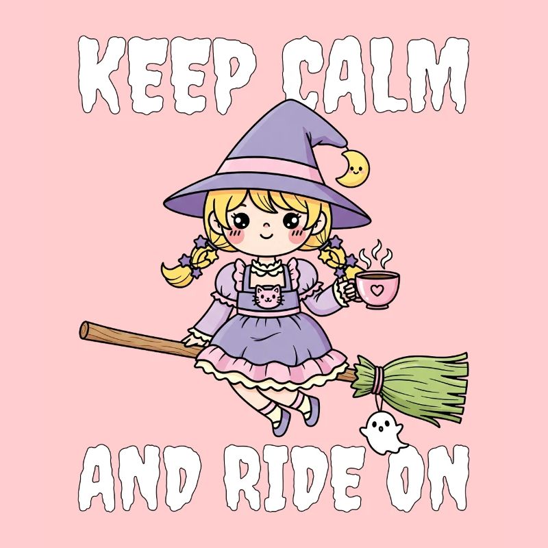 RESTEZ CALME ET CONTINUEZ À ROULER - WITCH HALLOWEEN