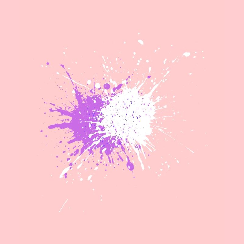 Purple color explosion on black