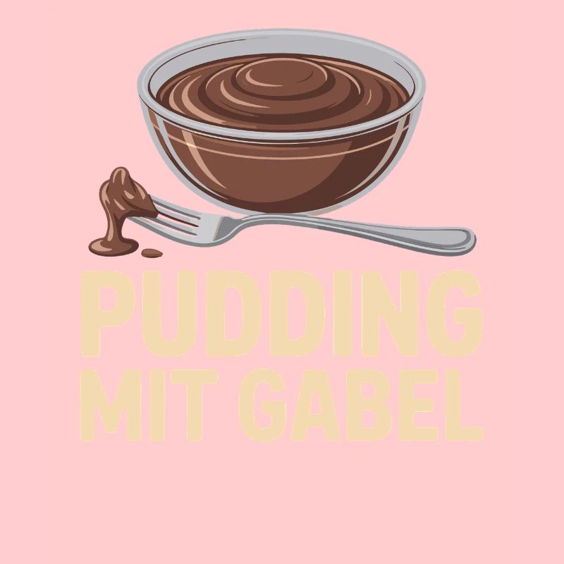 Pudding with fork
