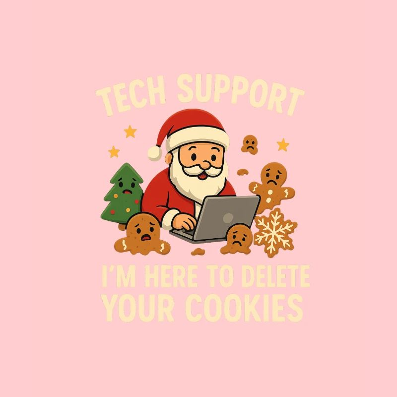 Tech Support I'm Here To Delete Your Cookies