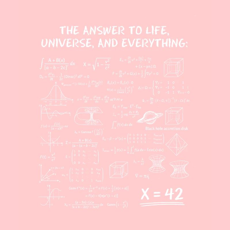 Die Antwort auf alles – Science Nerd Design