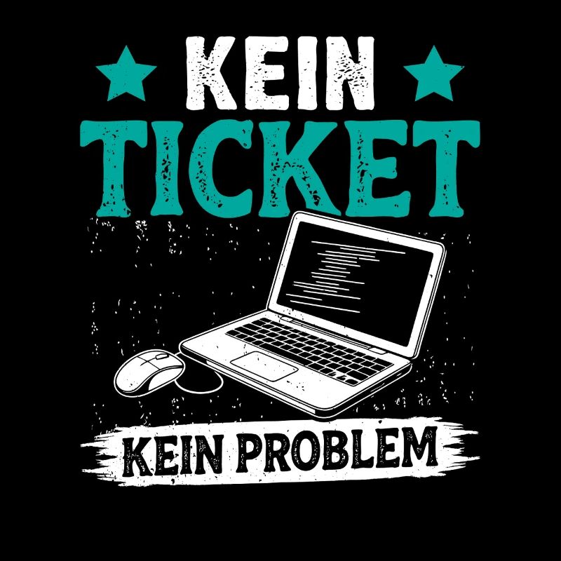Nerd Computer NO TICKET NO PROBLEM FUNNY