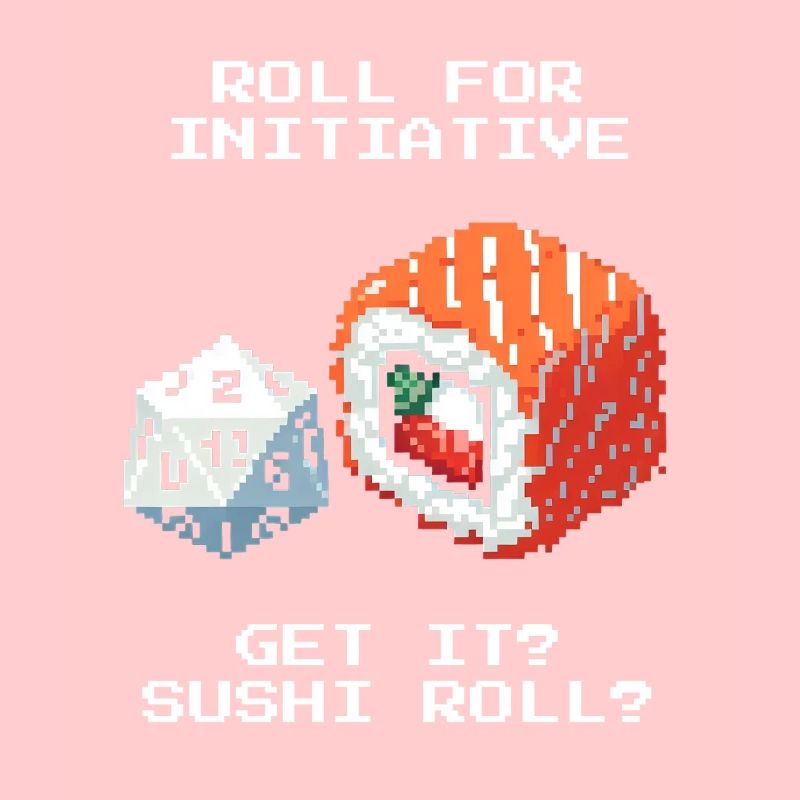 Lancer l’initiative | Jeu de mots sur le Sushi Roll