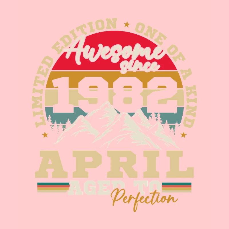 April 1982 Vintage-Geburtstagsgeschenk