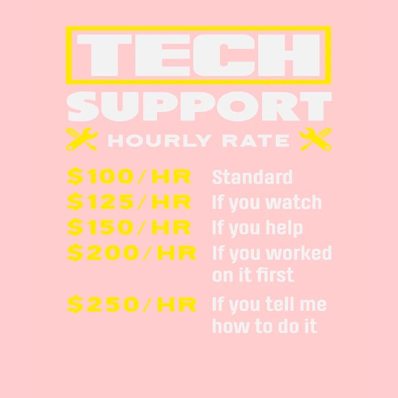 Support technique Liste de prix horaires Informatique