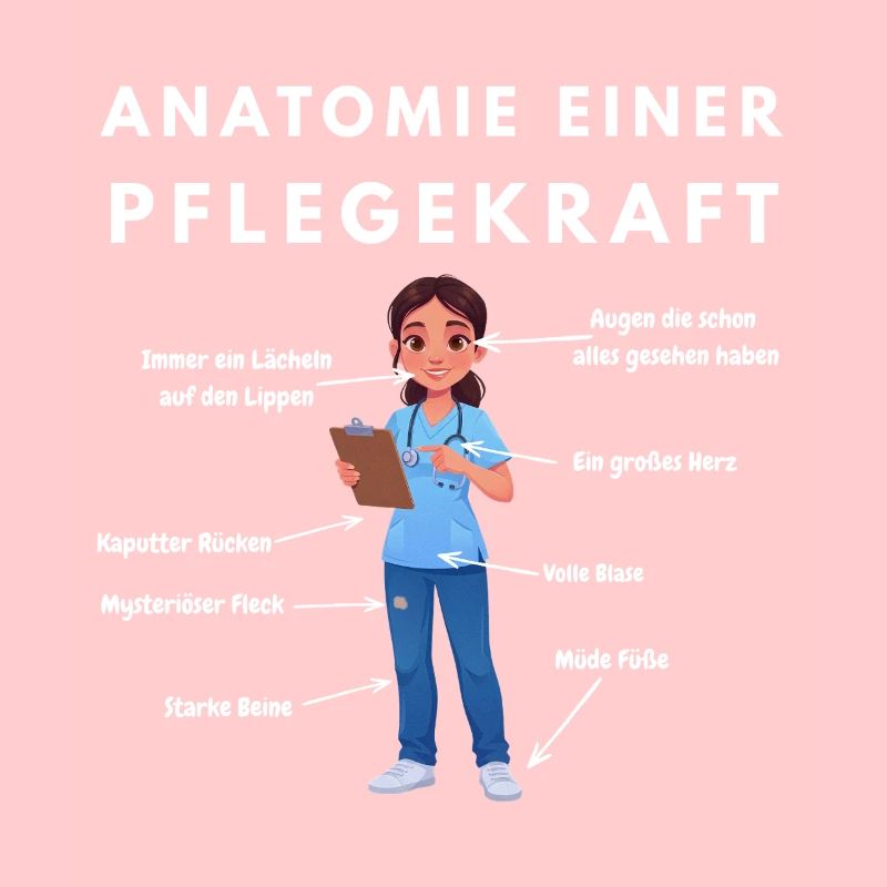 Anatomie Pflegekraft Humor Pflege Design