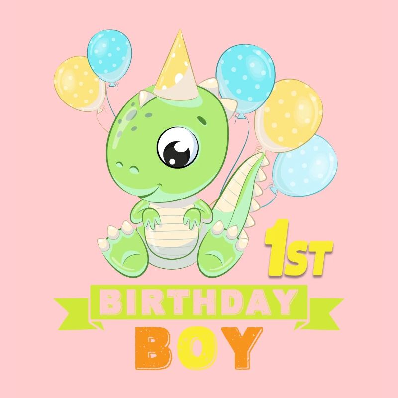 1. Geburtstag mit Dinosaurier Ich bin 1.