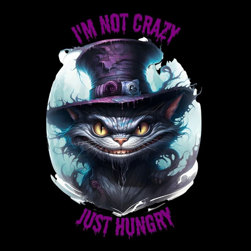 CHAT AFFAMÉ DU CHESHIRE